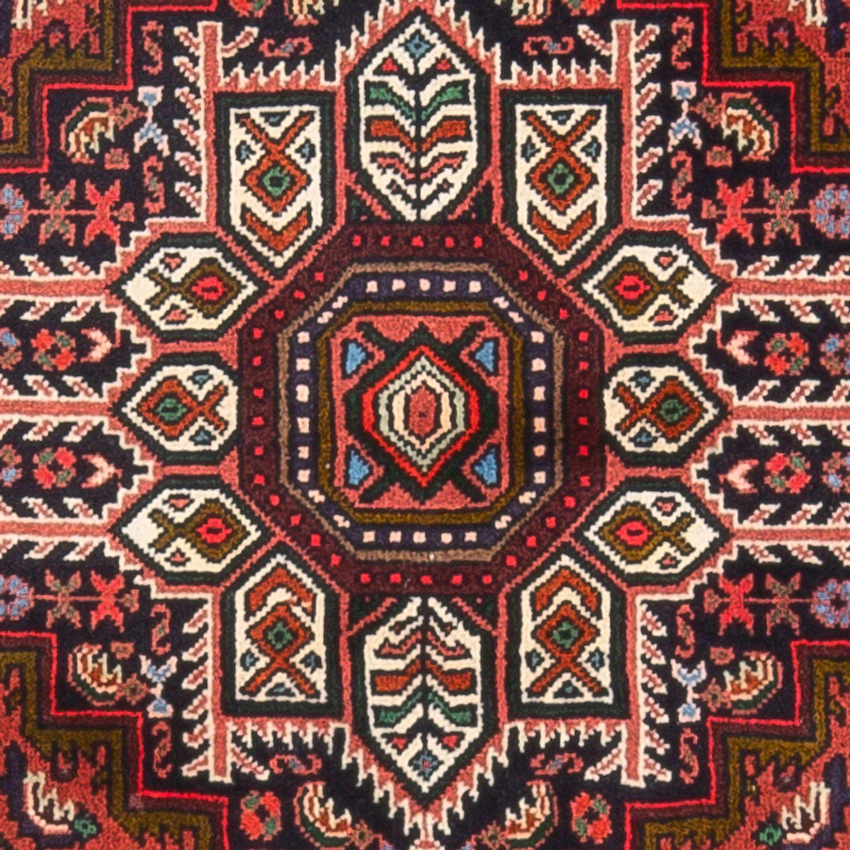 Perser Rug - Nomadic - 124 x 77 cm - dark red