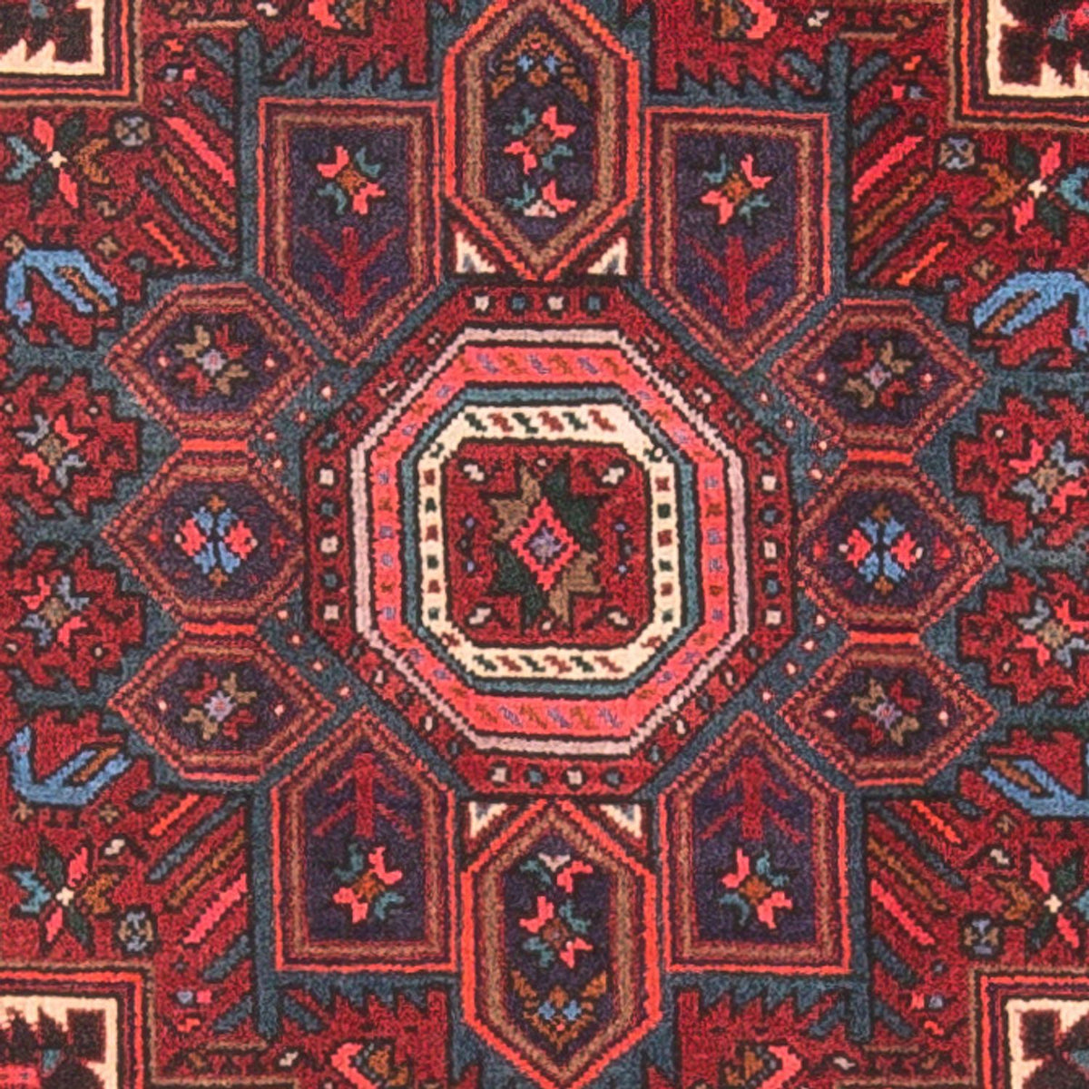 Perser Rug - Nomadic - 125 x 78 cm - dark red