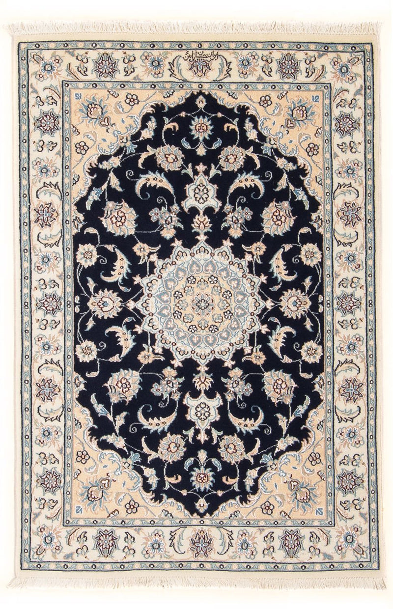 Perser Rug - Nain - Premium - 122 x 80 cm - dark blue