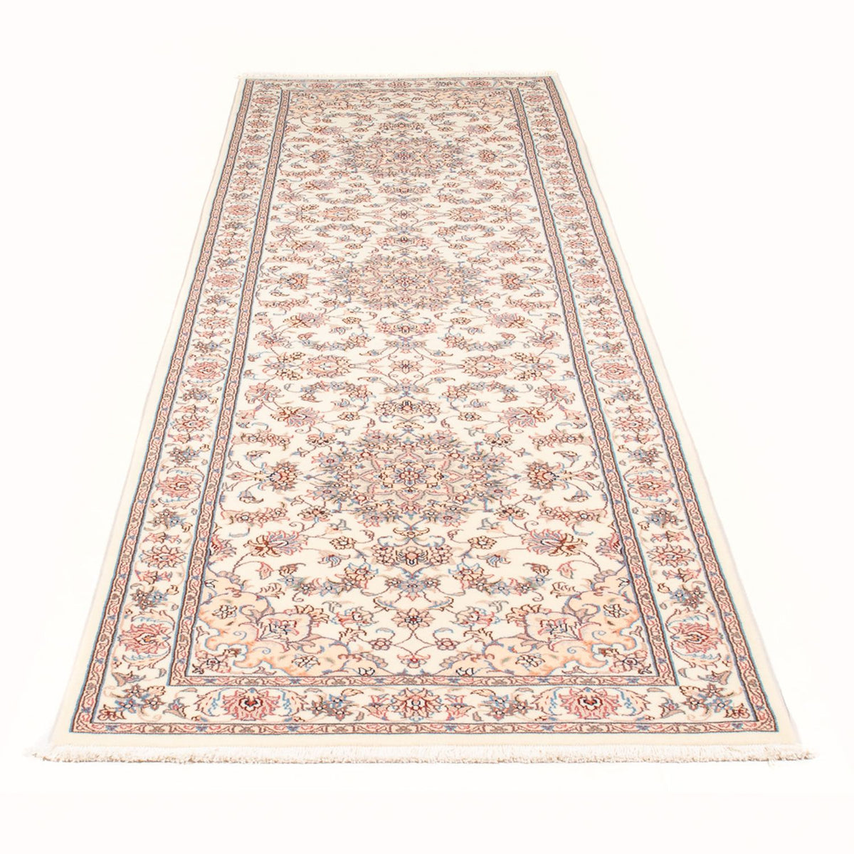 Runner Perser Rug - Tabriz - Royal - 298 x 87 cm - cream