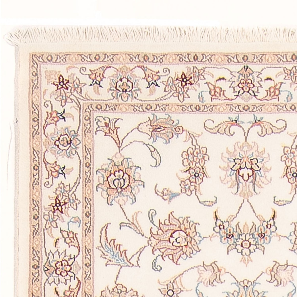 Runner Perser Rug - Tabriz - Royal - 292 x 82 cm - cream