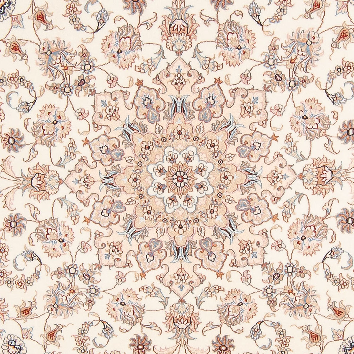 Perser Rug - Tabriz - Royal round  - 200 x 200 cm - cream
