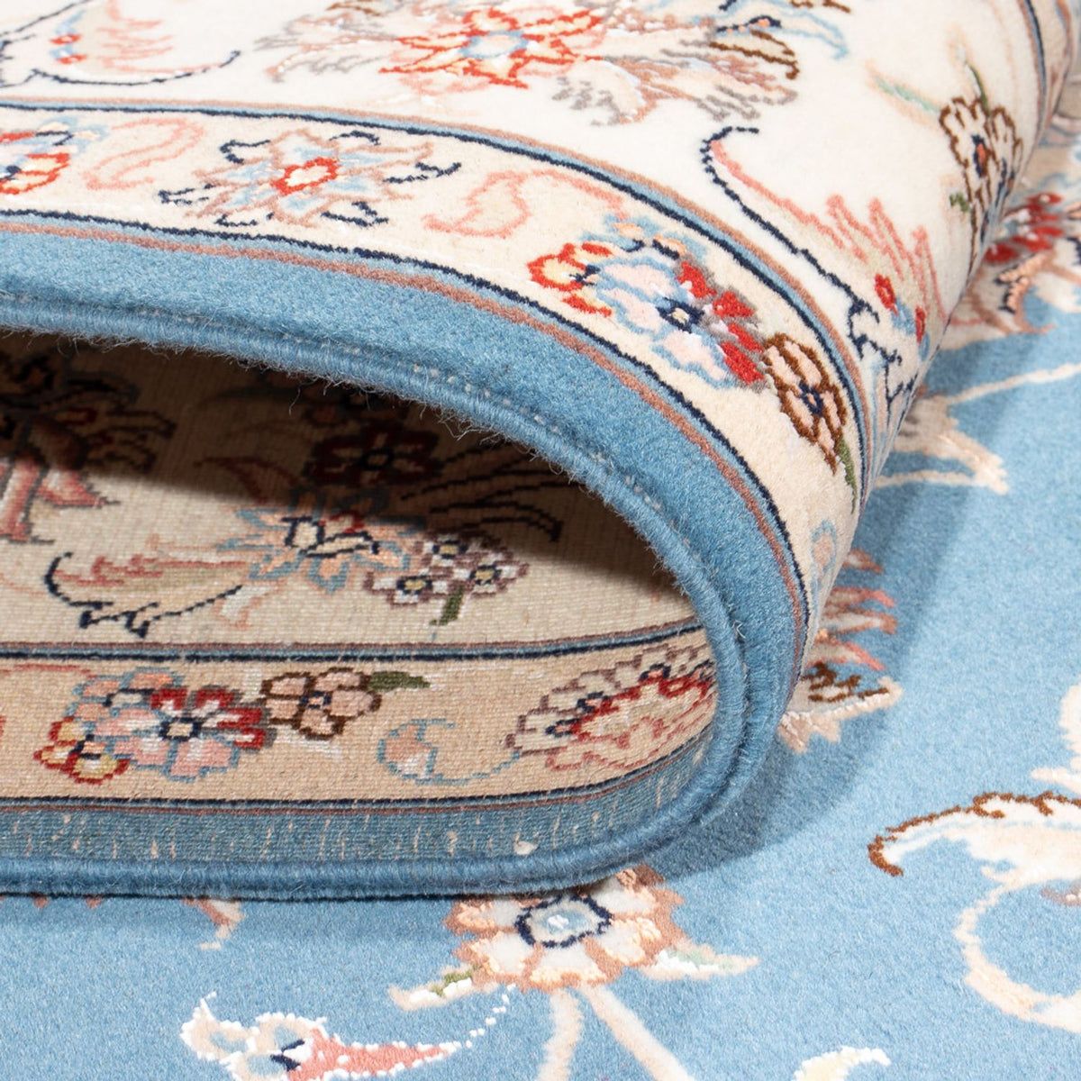 Perser Rug - Tabriz - Royal - 244 x 168 cm - light blue