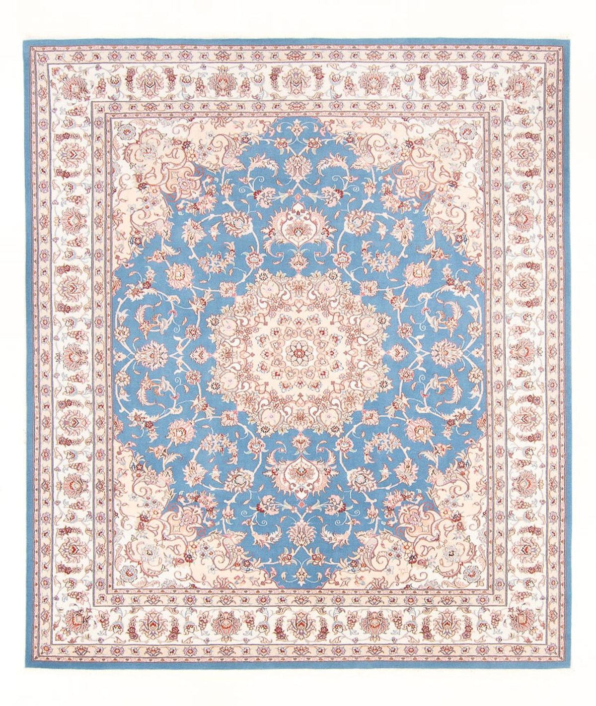 Perser Rug - Tabriz - Royal - 253 x 197 cm - light blue