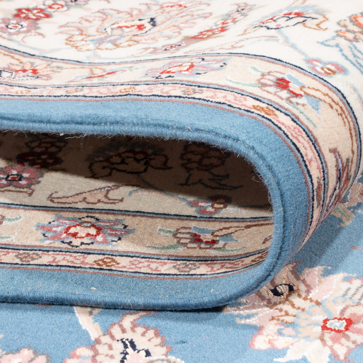 Perser Rug - Tabriz - Royal - 253 x 197 cm - light blue