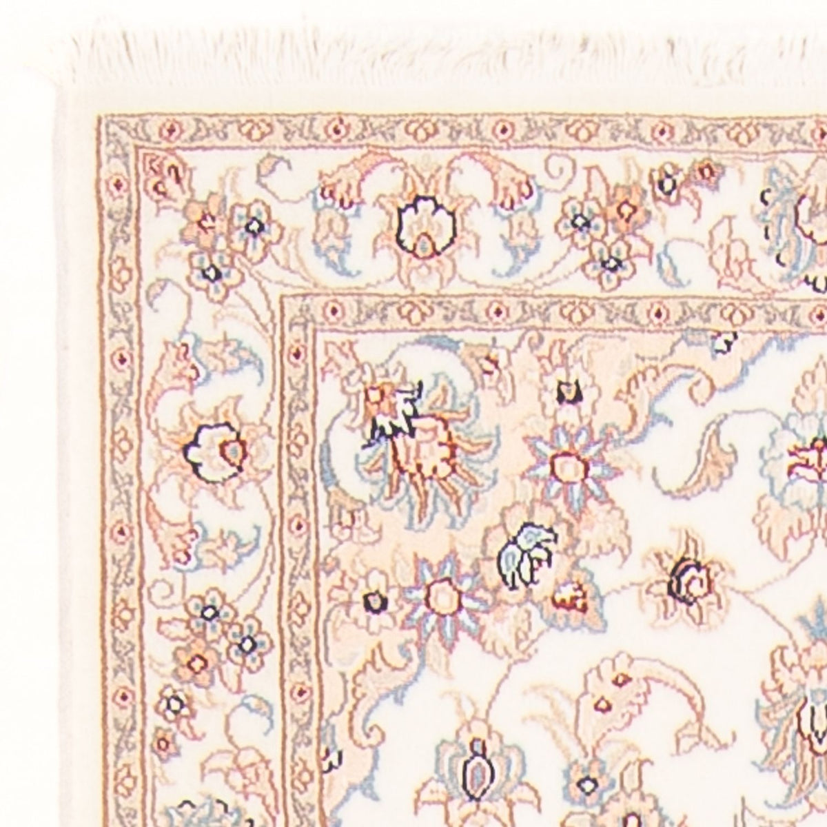 Runner Perser Rug - Tabriz - Royal - 254 x 81 cm - cream