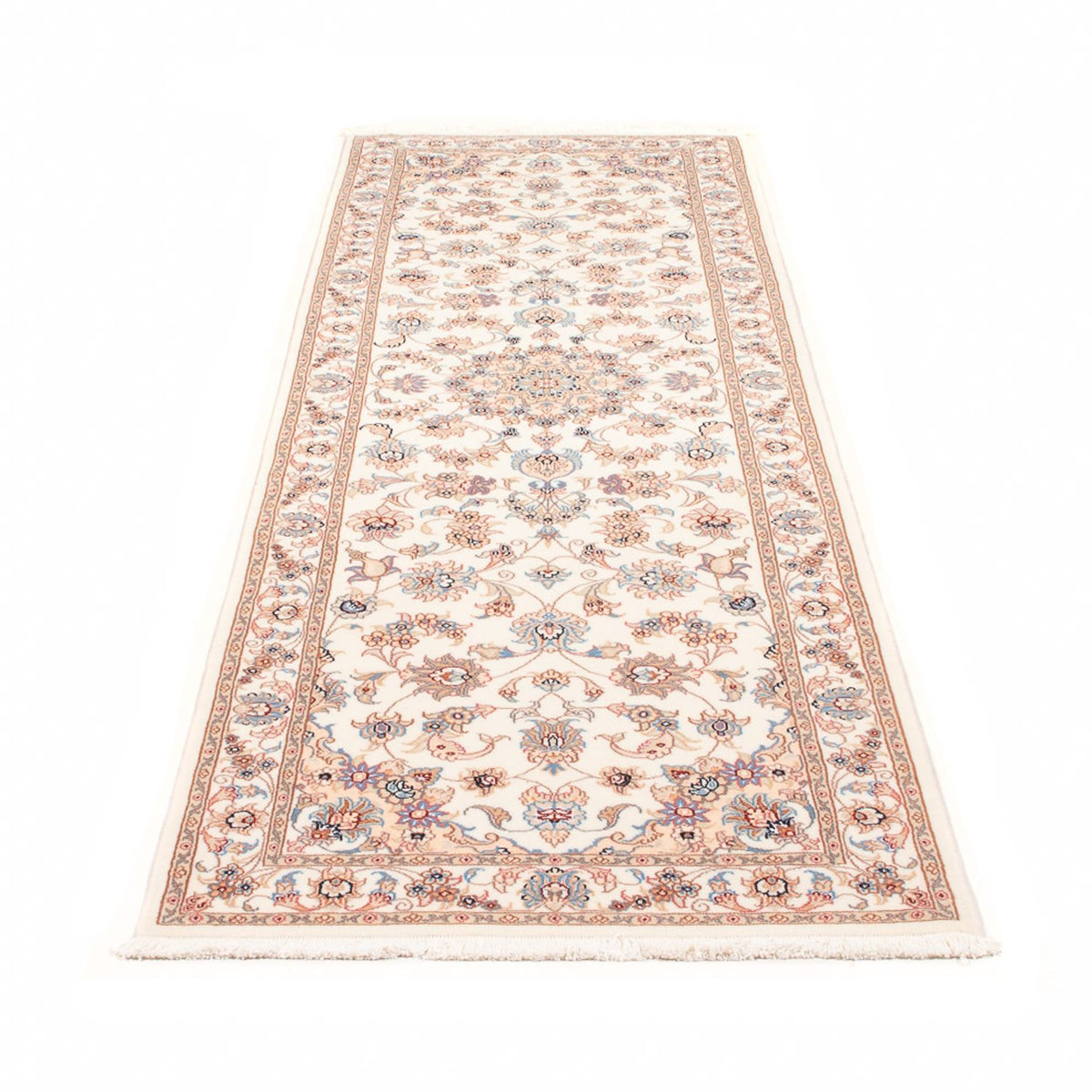 Runner Perser Rug - Tabriz - Royal - 254 x 81 cm - cream