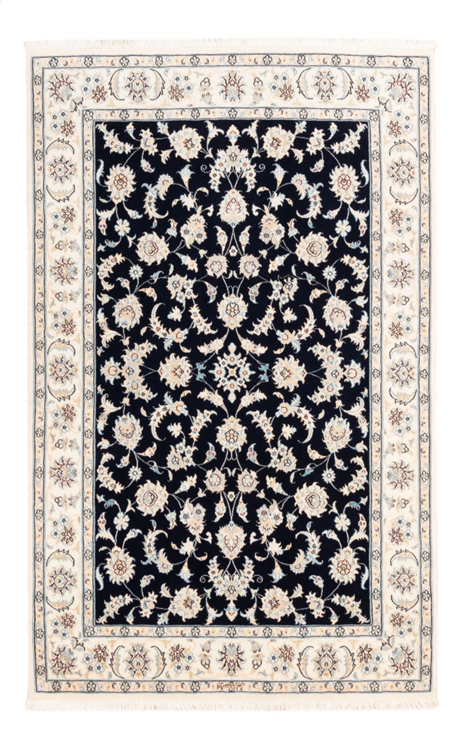 Perser Rug - Nain - Premium - 182 x 120 cm - dark blue