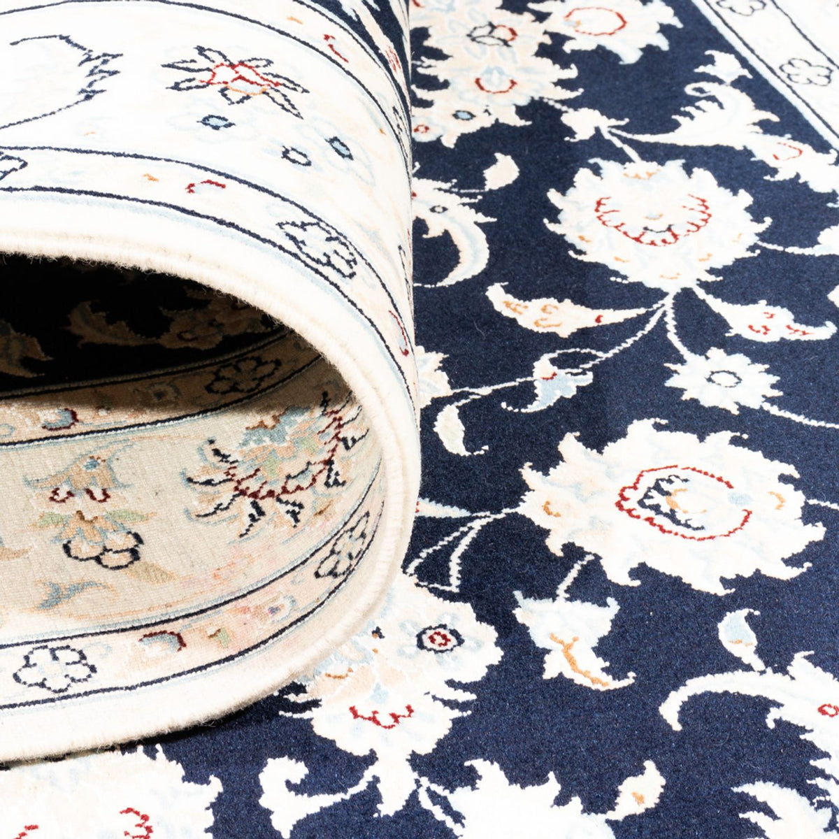 Perser Rug - Nain - Premium - 182 x 120 cm - dark blue