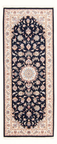 Runner Perser Rug - Tabriz - Royal - 208 x 82 cm - dark blue
