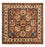 Perser Rug - Nomadic square  - 207 x 199 cm - dark beige