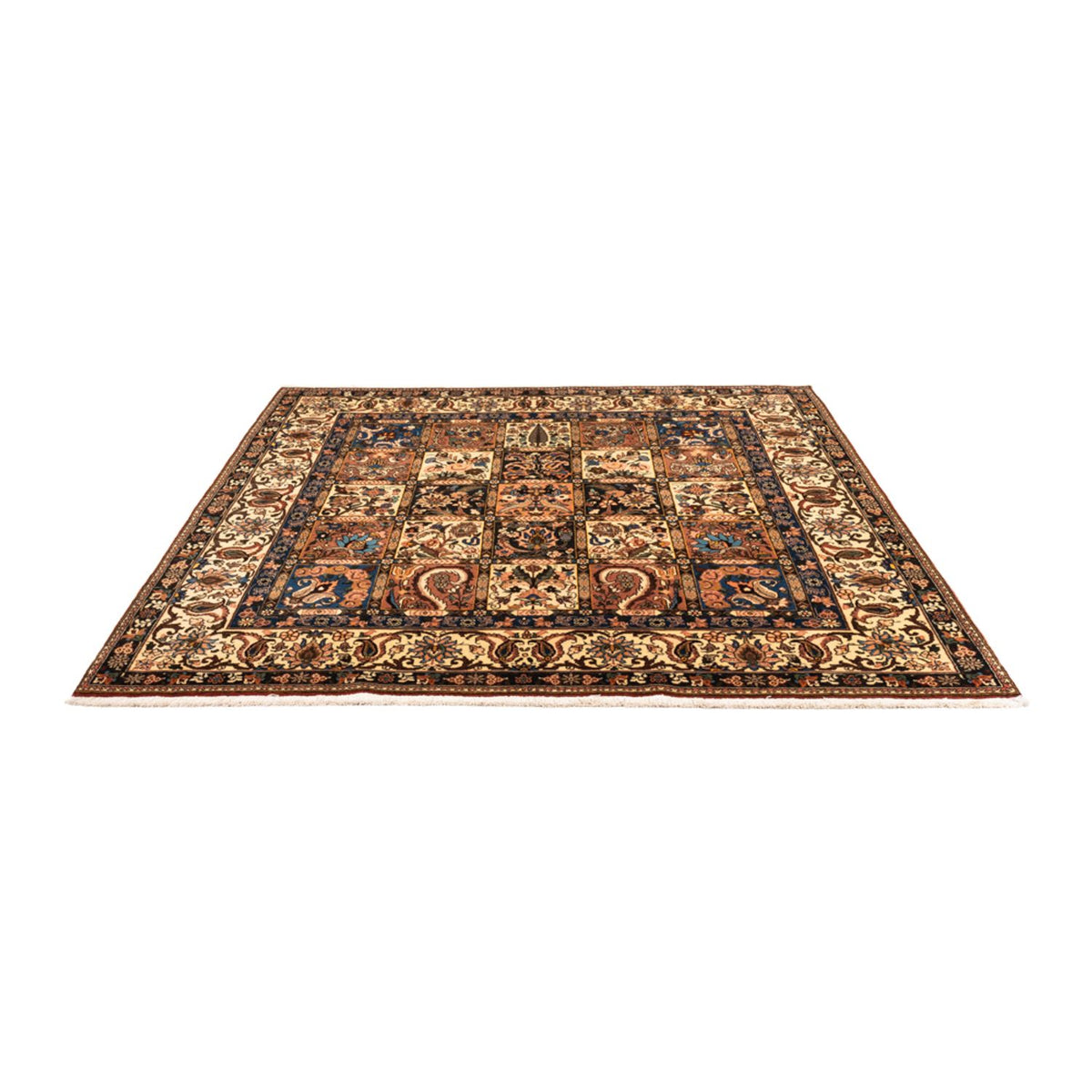 Perser Rug - Nomadic square  - 207 x 199 cm - dark beige