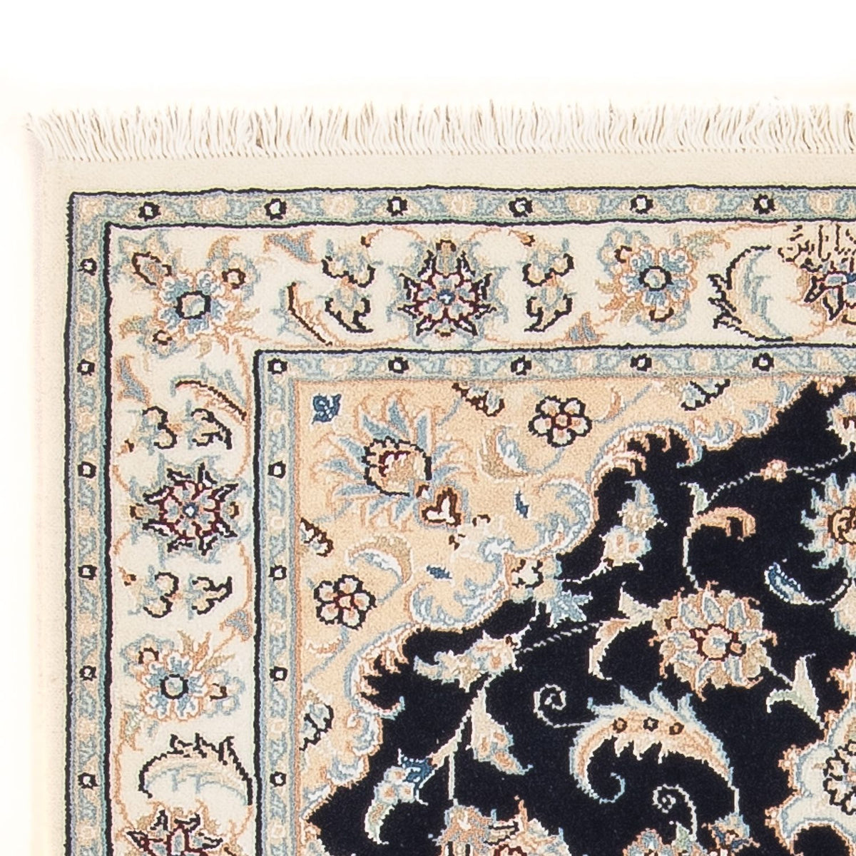 Perser Rug - Nain - Premium - 132 x 74 cm - dark blue