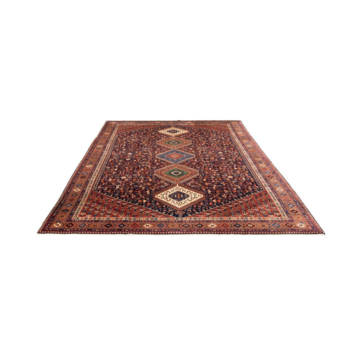 Perser Rug - Nomadic - 304 x 205 cm - bordeaux red