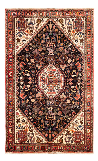 Qashqai Rug 155x252cm - Persian Rugs - dark blue