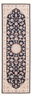 Runner Perser Rug - Tabriz - Royal - 252 x 81 cm - dark blue