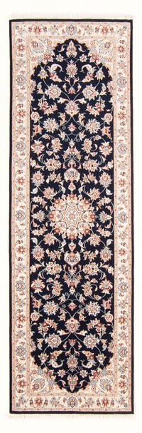Runner Perser Rug - Tabriz - Royal - 251 x 80 cm - dark blue