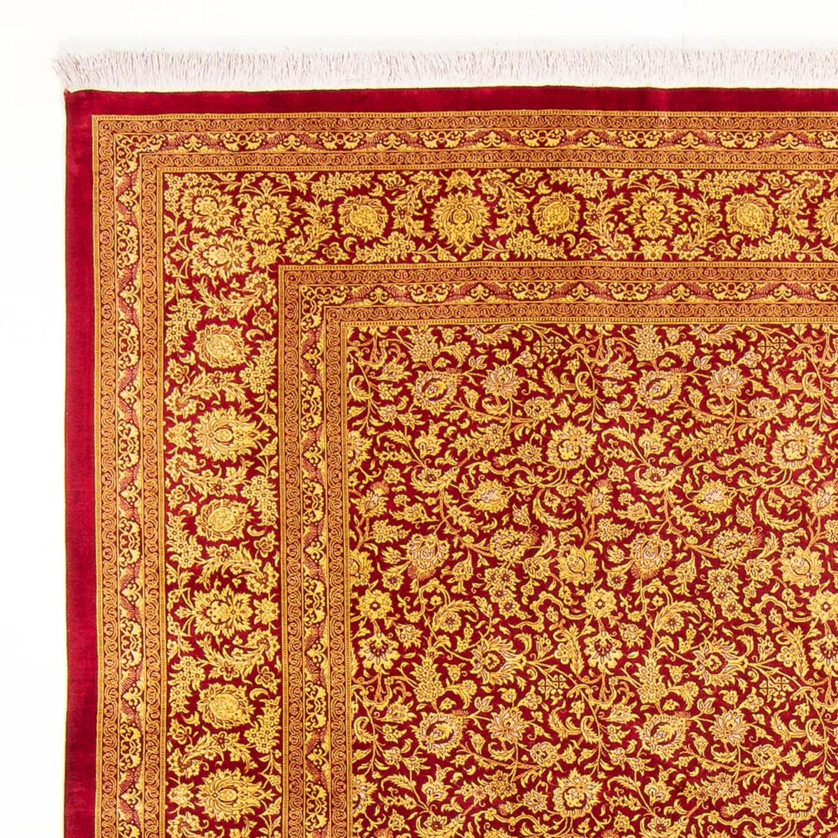 Silk Rug - Ghom Silk - Premium - 300 x 205 cm - orange