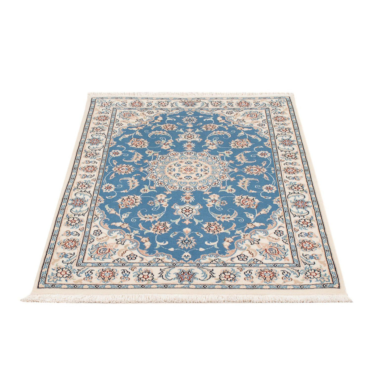 Perser Rug - Nain - Premium - 122 x 81 cm - light blue