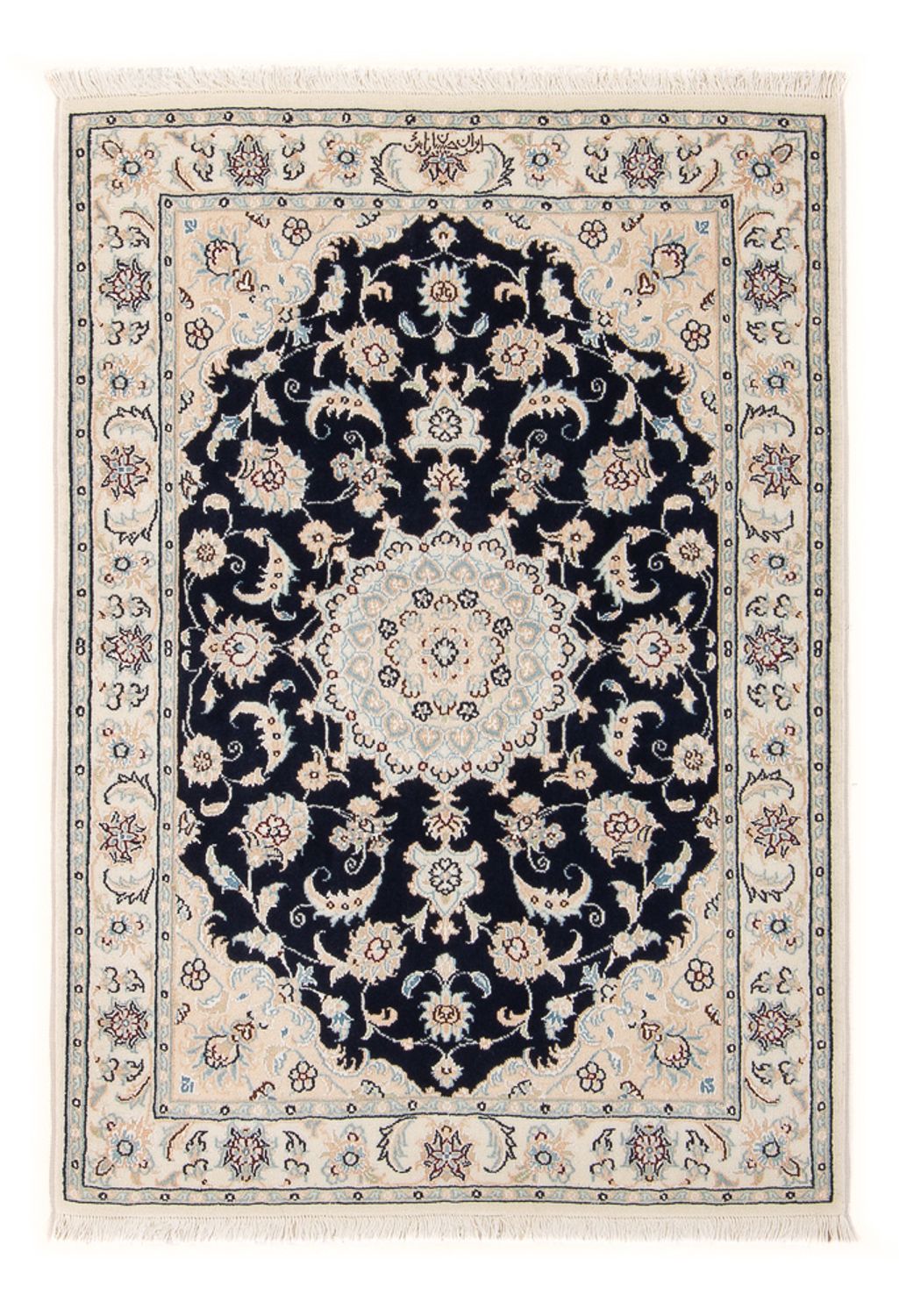 Perser Rug - Nain - Premium - 118 x 81 cm - dark blue