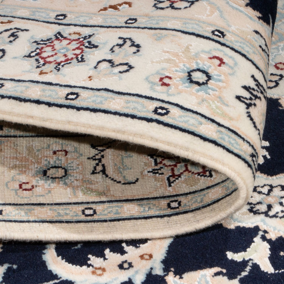 Perser Rug - Nain - Premium - 118 x 81 cm - dark blue