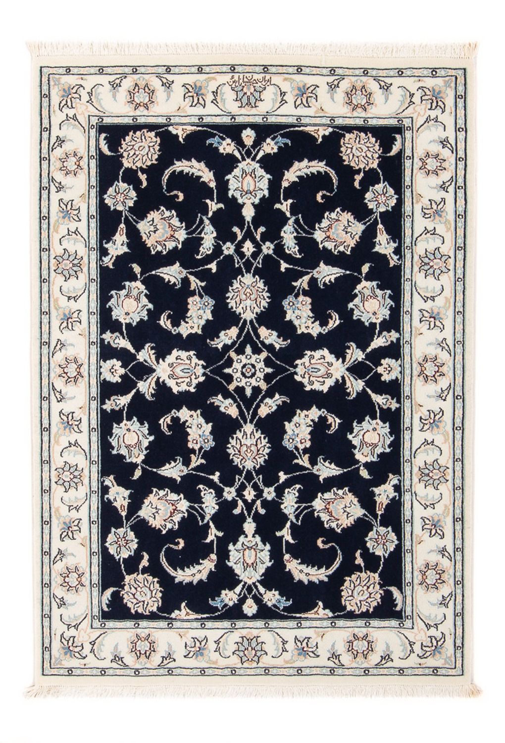 Perser Rug - Nain - Premium - 118 x 81 cm - dark blue