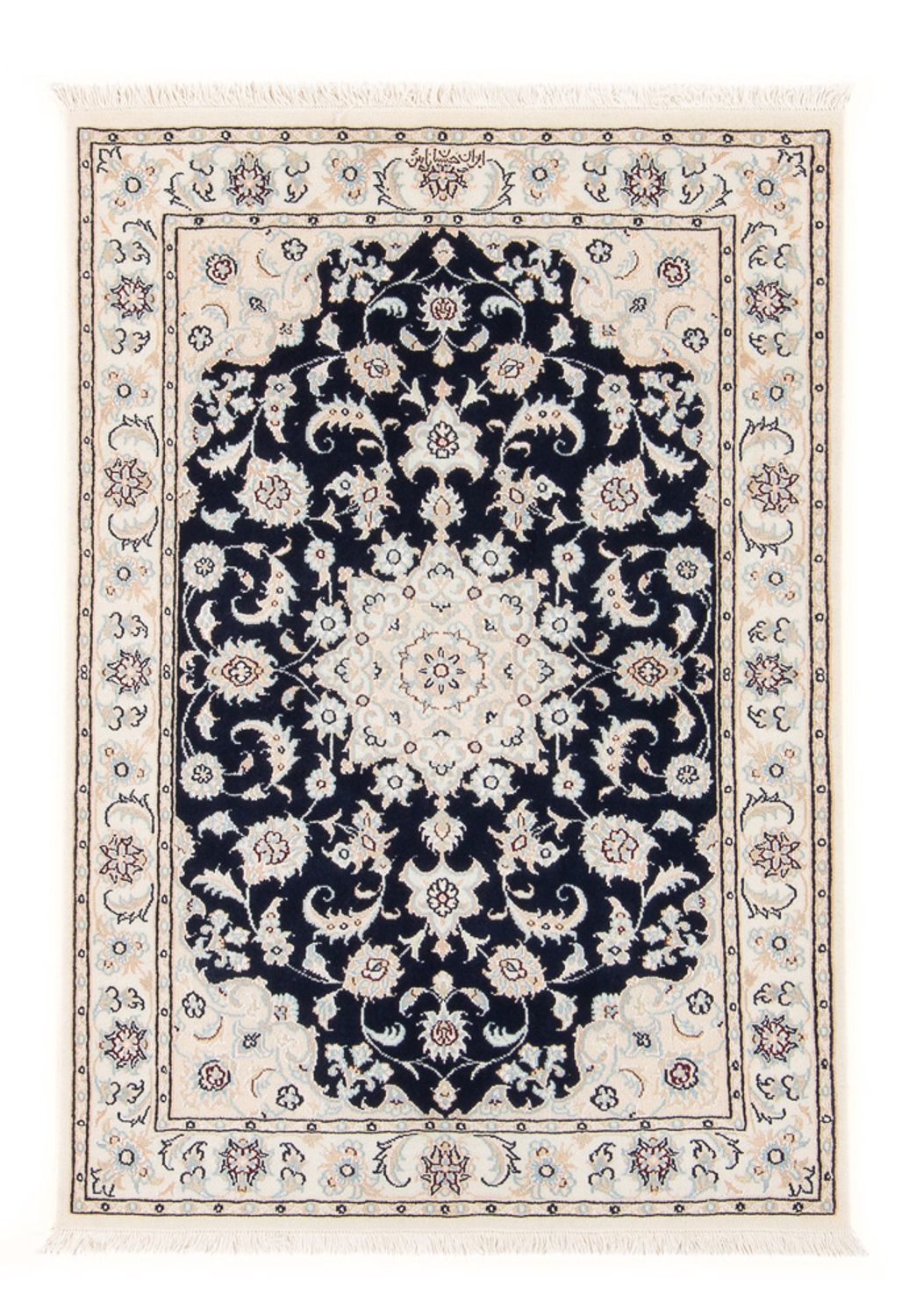 Perser Rug - Nain - Premium - 118 x 80 cm - dark blue