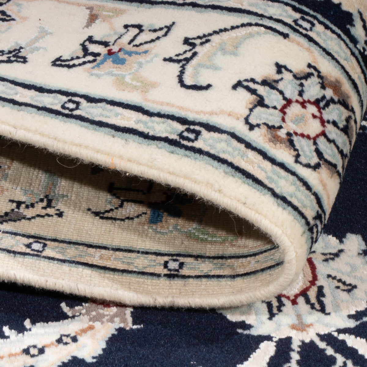 Perser Rug - Nain - Premium - 116 x 80 cm - dark blue