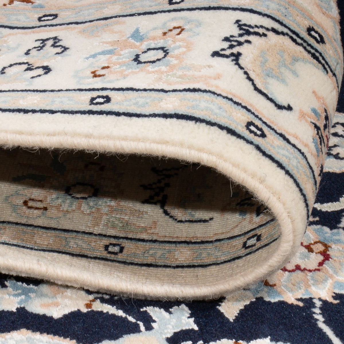 Perser Rug - Nain - Premium - 120 x 80 cm - dark blue