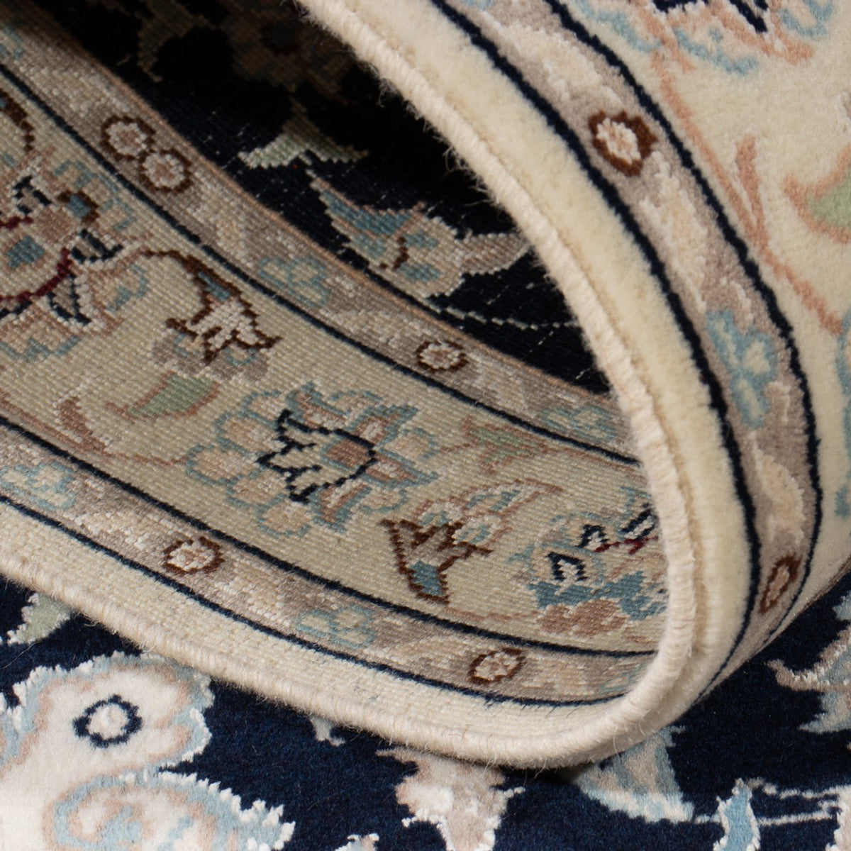 Perser Rug - Nain - Premium - 137 x 73 cm - dark blue