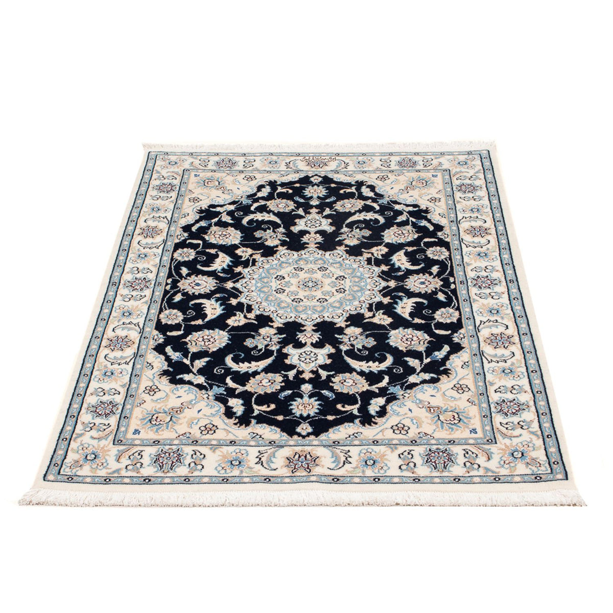 Perser Rug - Nain - Premium - 122 x 81 cm - dark blue
