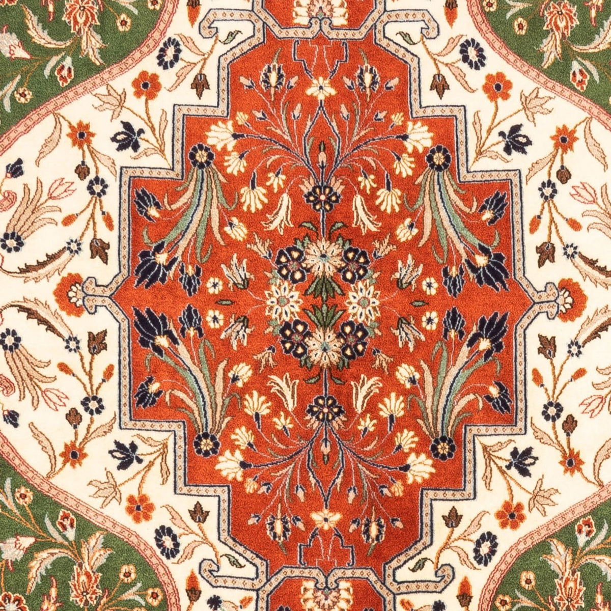 Perser Rug - Ghom - 230 x 172 cm - green