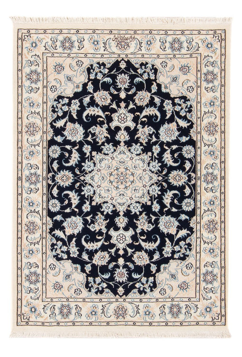 Perser Rug - Nain - Premium - 123 x 83 cm - dark blue