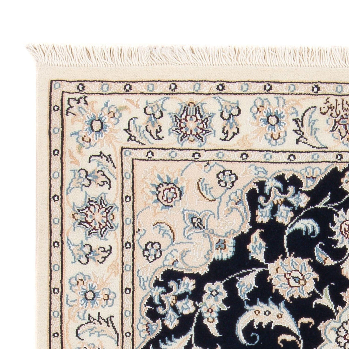 Perser Rug - Nain - Premium - 123 x 83 cm - dark blue