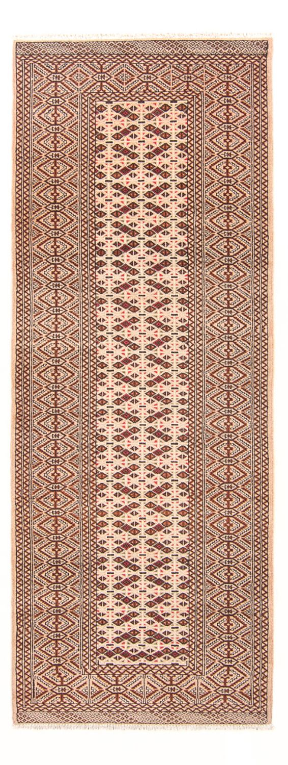 Runner Turkaman Rug - 282 x 100 cm - cream