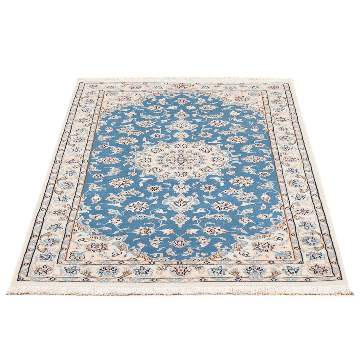 Perser Rug - Nain - Premium - 138 x 76 cm - light blue