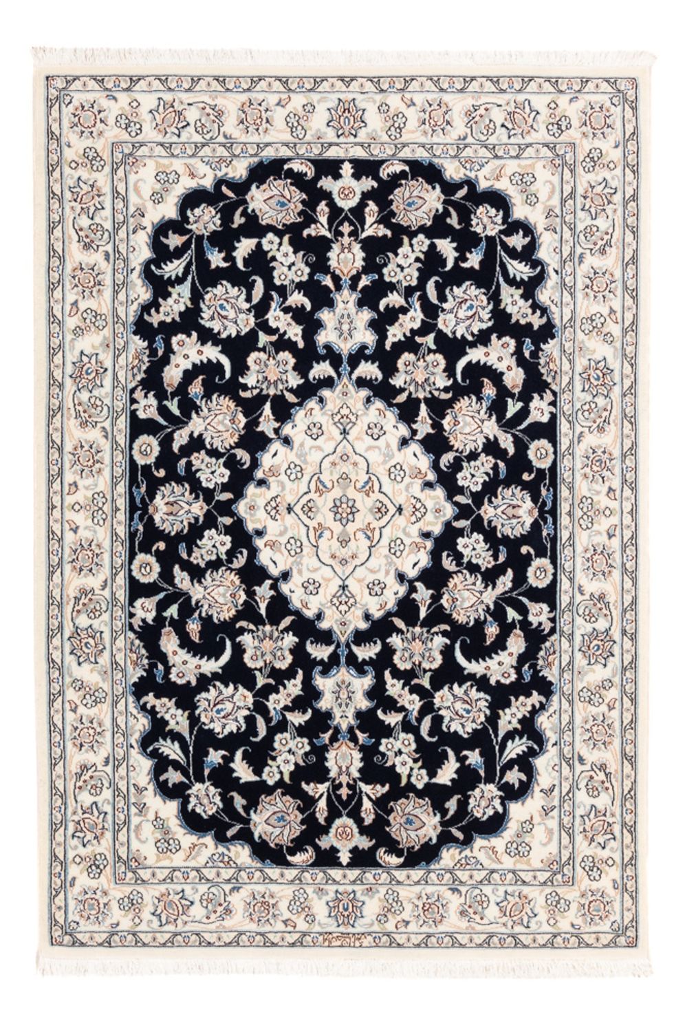 Perser Rug - Nain - Premium - 148 x 107 cm - dark blue