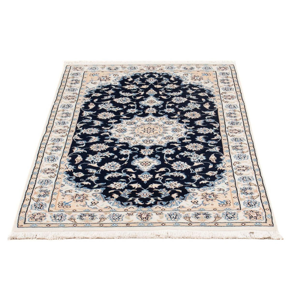 Perser Rug - Nain - Premium - 134 x 74 cm - dark blue