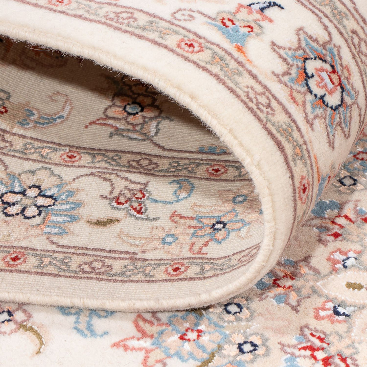 Runner Perser Rug - Tabriz - Royal - 296 x 80 cm - cream