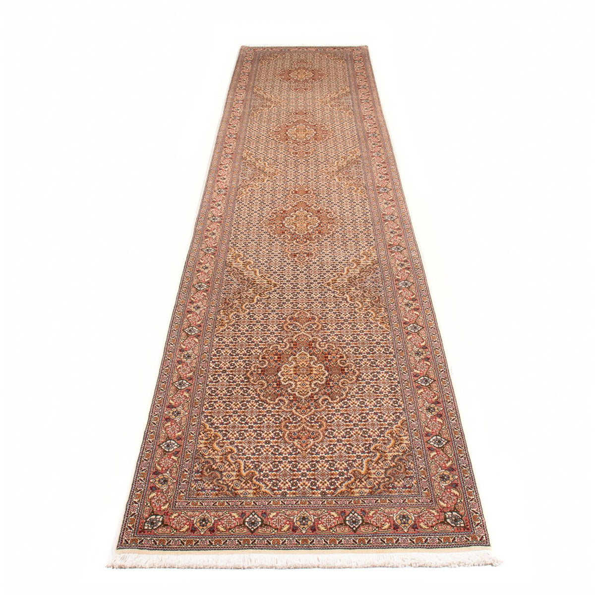 Runner Perser Rug - Tabriz - Royal - 400 x 80 cm - beige