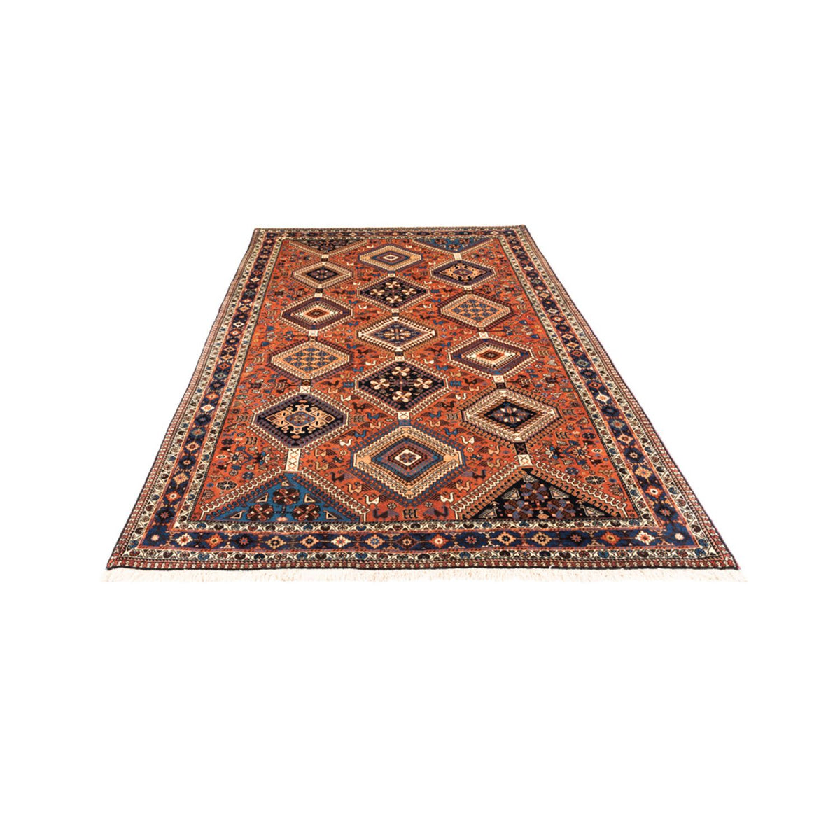 Perser Rug - Nomadic - 244 x 153 cm - red