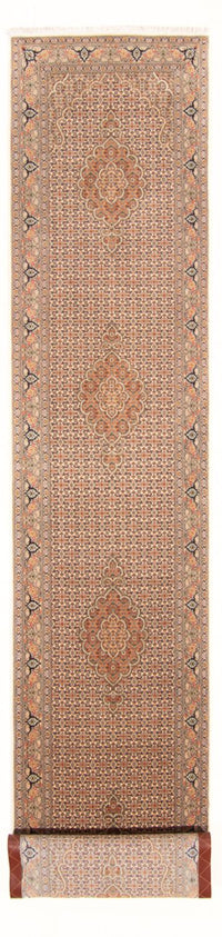 Runner Perser Rug - Tabriz - Royal - 403 x 82 cm - beige