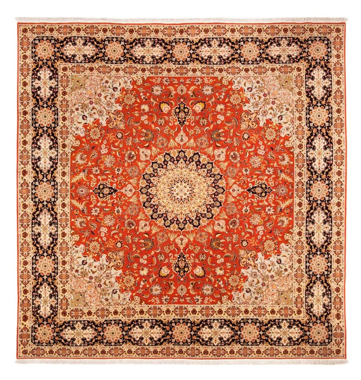 Perser Rug - Tabriz square  - 253 x 249 cm - orange