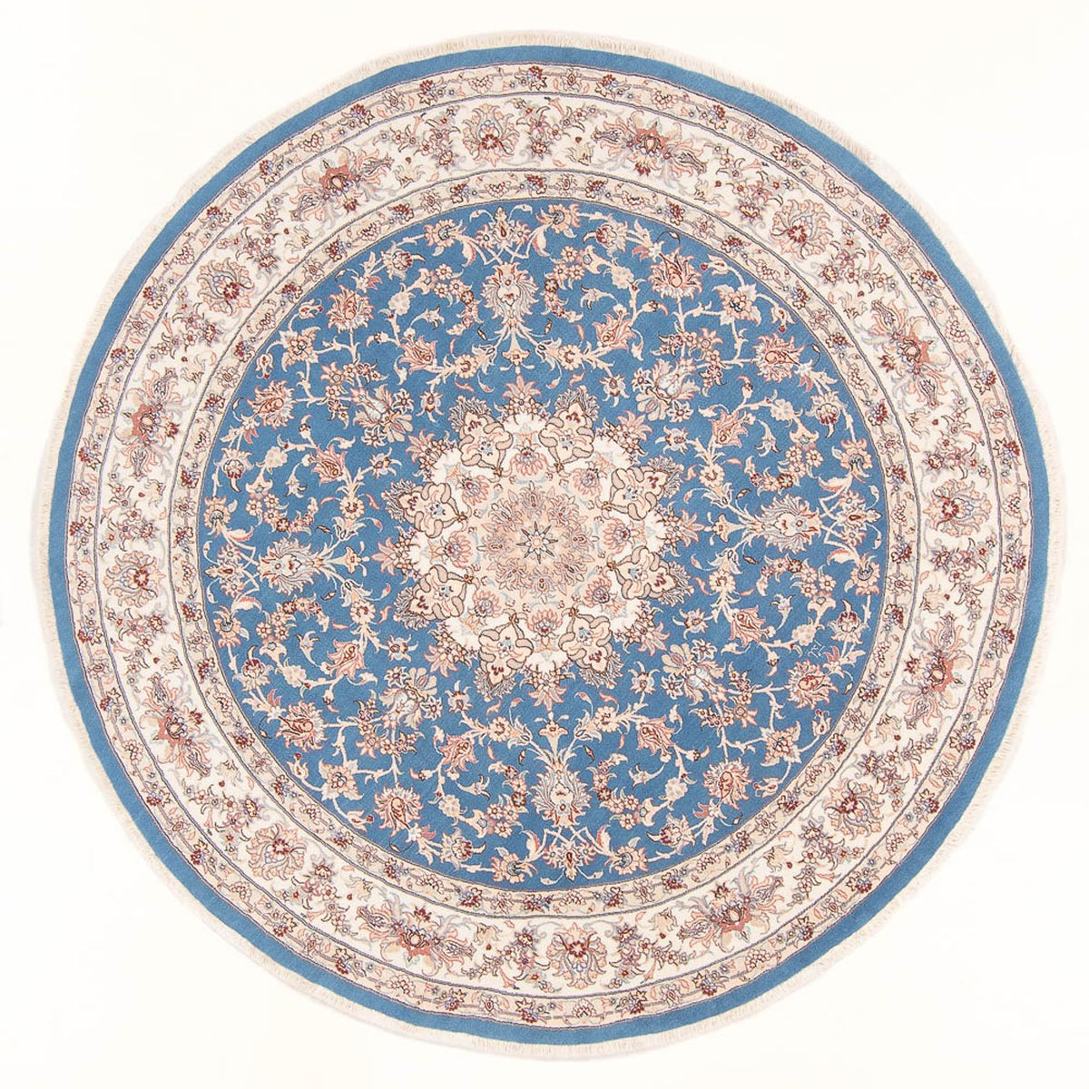 Perser Rug - Tabriz - Royal round  - 200 x 200 cm - blue