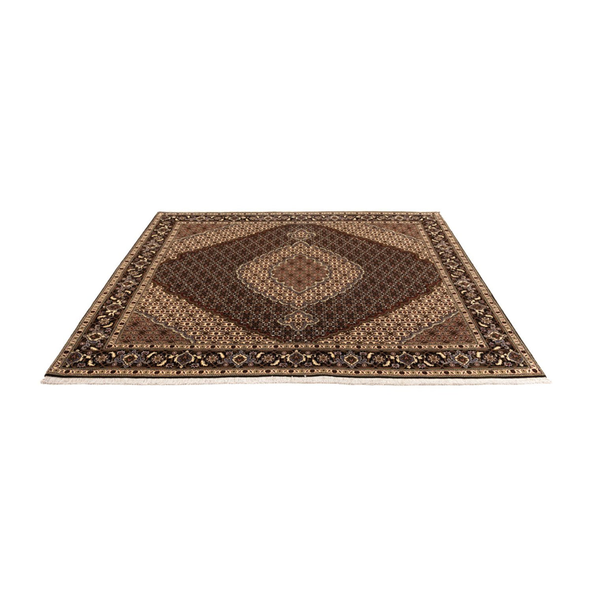 Perser Rug - Tabriz - Royal square  - 203 x 198 cm - dark beige