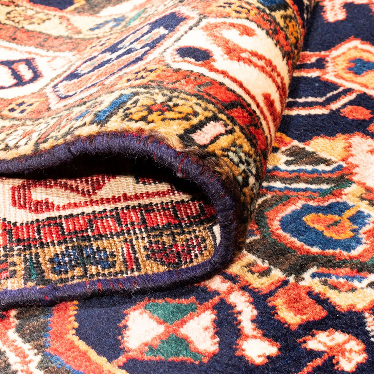 Perser Rug - Nomadic - 295 x 158 cm - dark blue