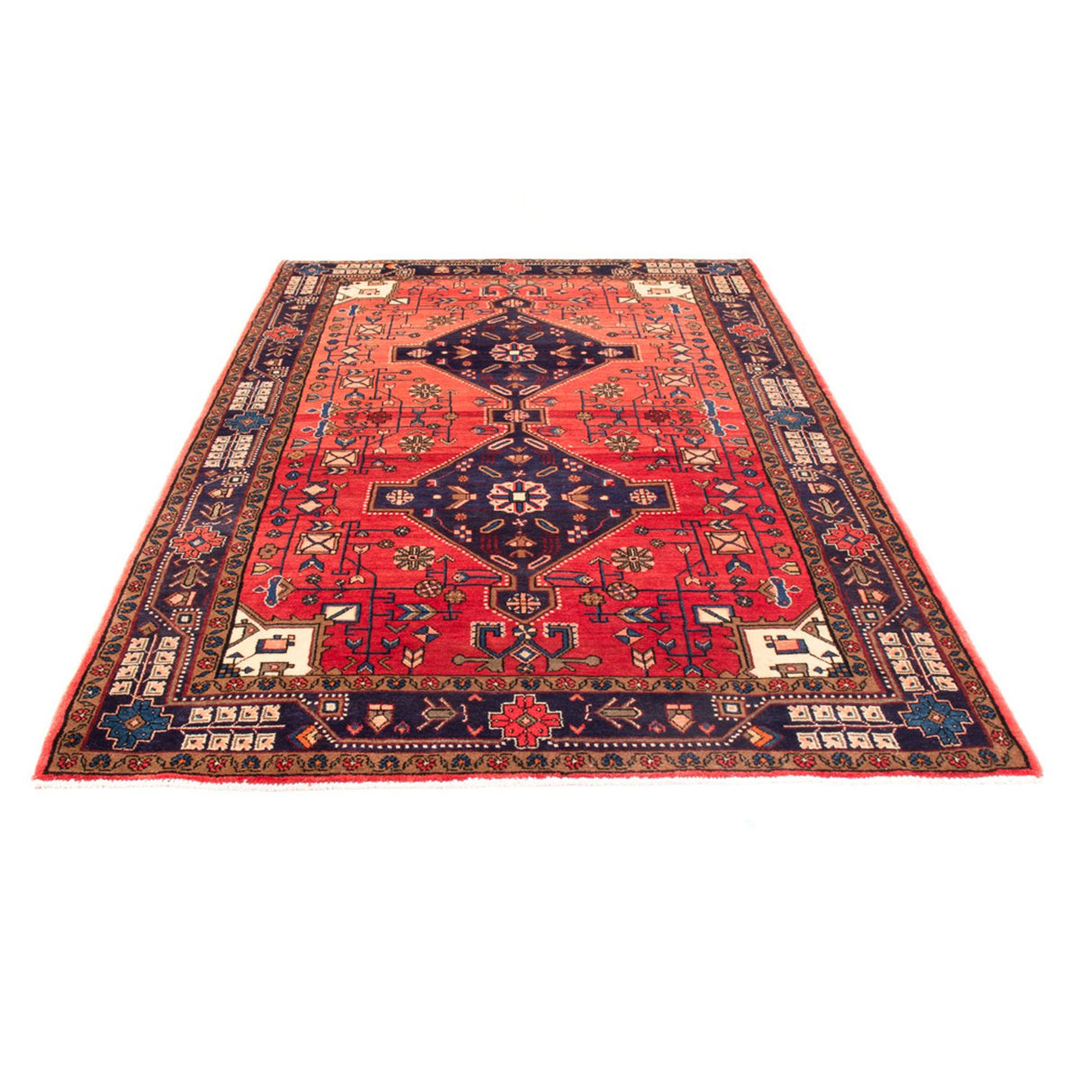 Perser Rug - Nomadic - 257 x 150 cm - red