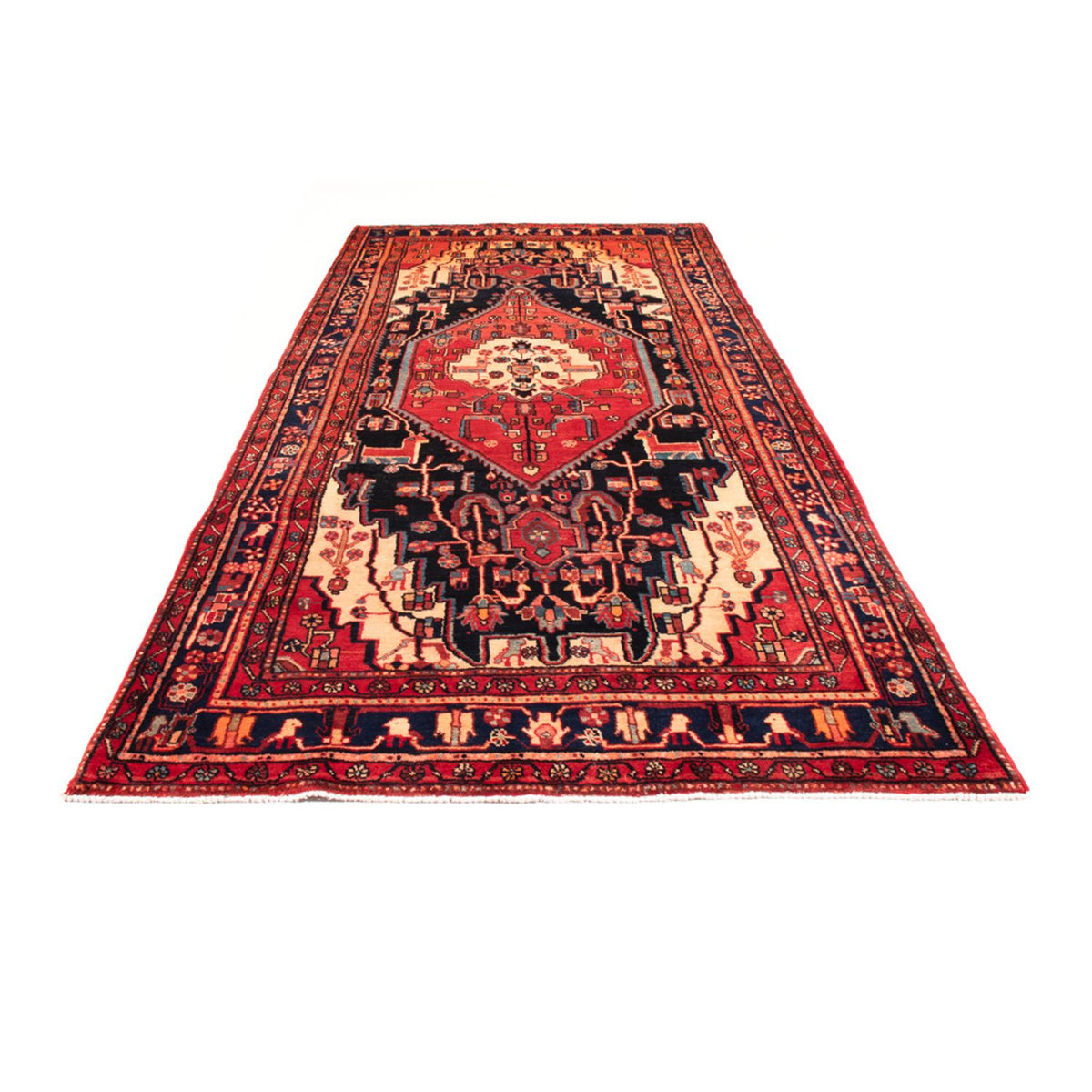 Perser Rug - Nomadic - 335 x 150 cm - dark blue