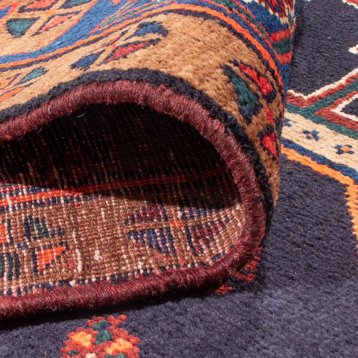 Runner Perser Rug - Nomadic - 380 x 153 cm - dark blue