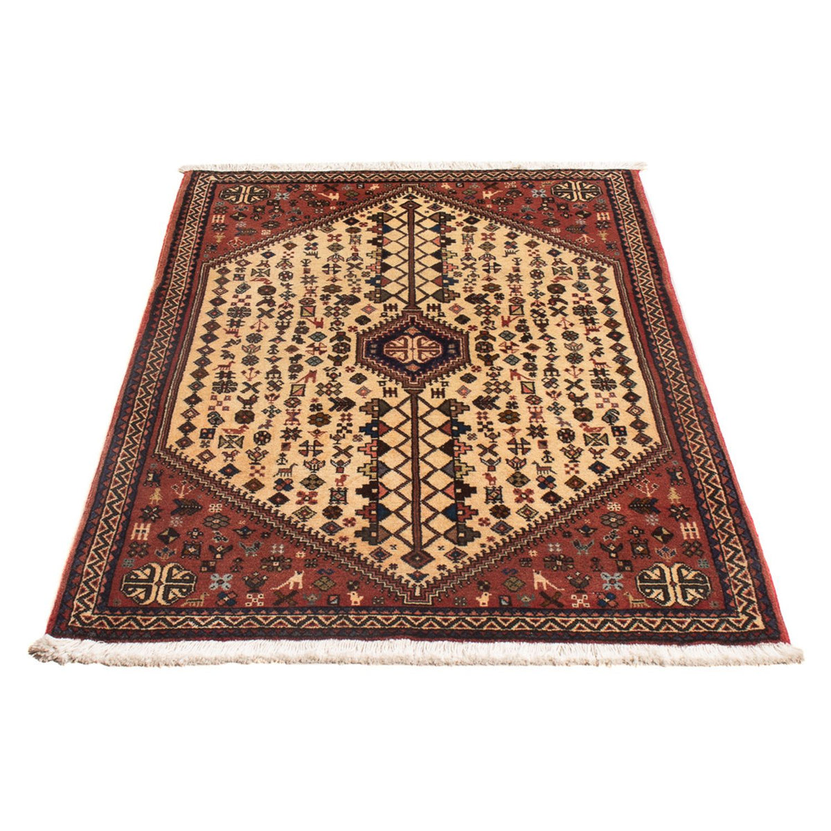 Perser Rug - Nomadic - 128 x 82 cm - cream